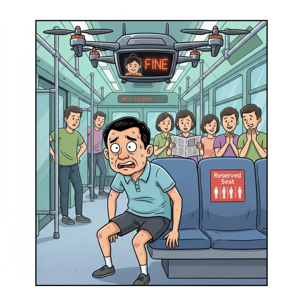 Singapore Slurp: Singapore Mandates Rigorous Physical Fitness Test Before Using Reserved MRT Seats