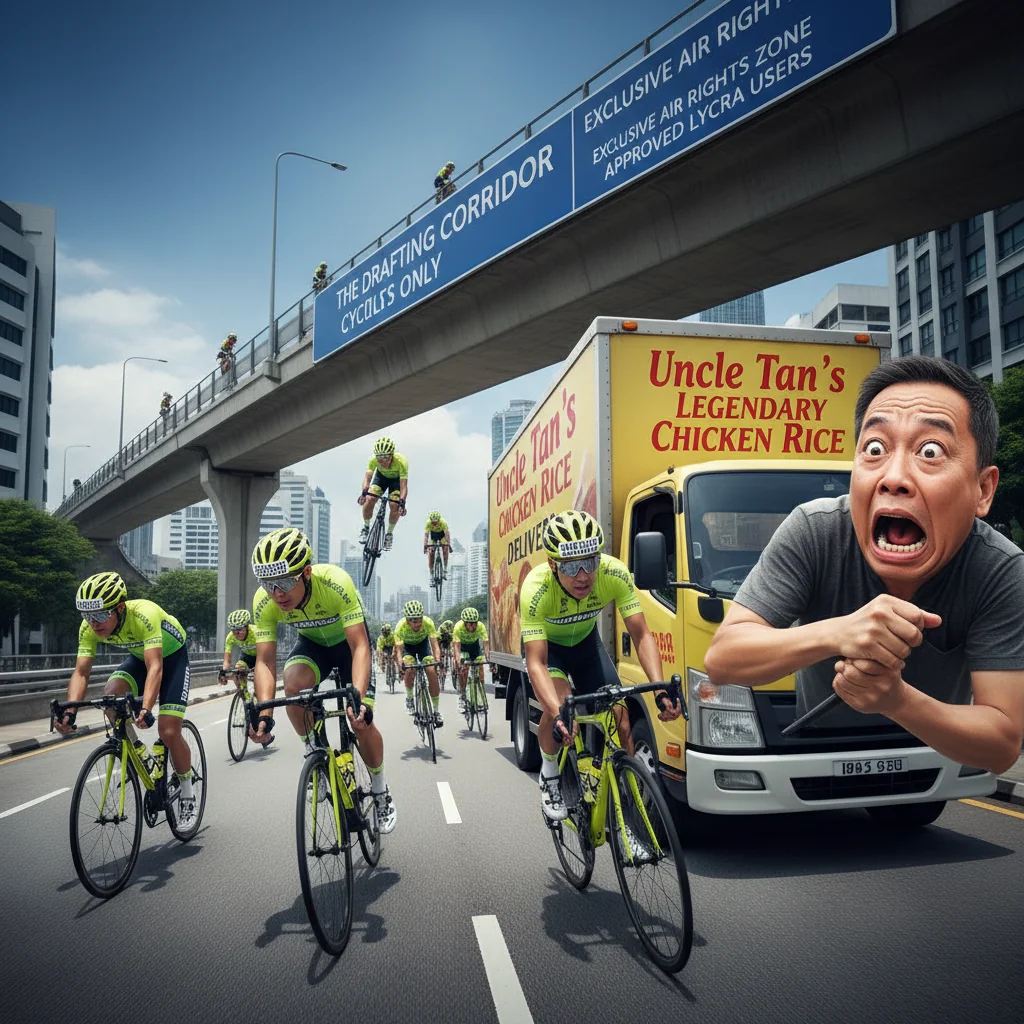 Singapore Slurp: Singapore Peloton Declares Major Expressways Exclusive 'Aerodynamics Zones'