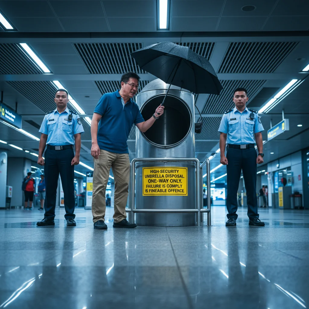 Singapore Slurp: Singapore Declares War on Wet Umbrellas; Mandatory Incineration Now Policy