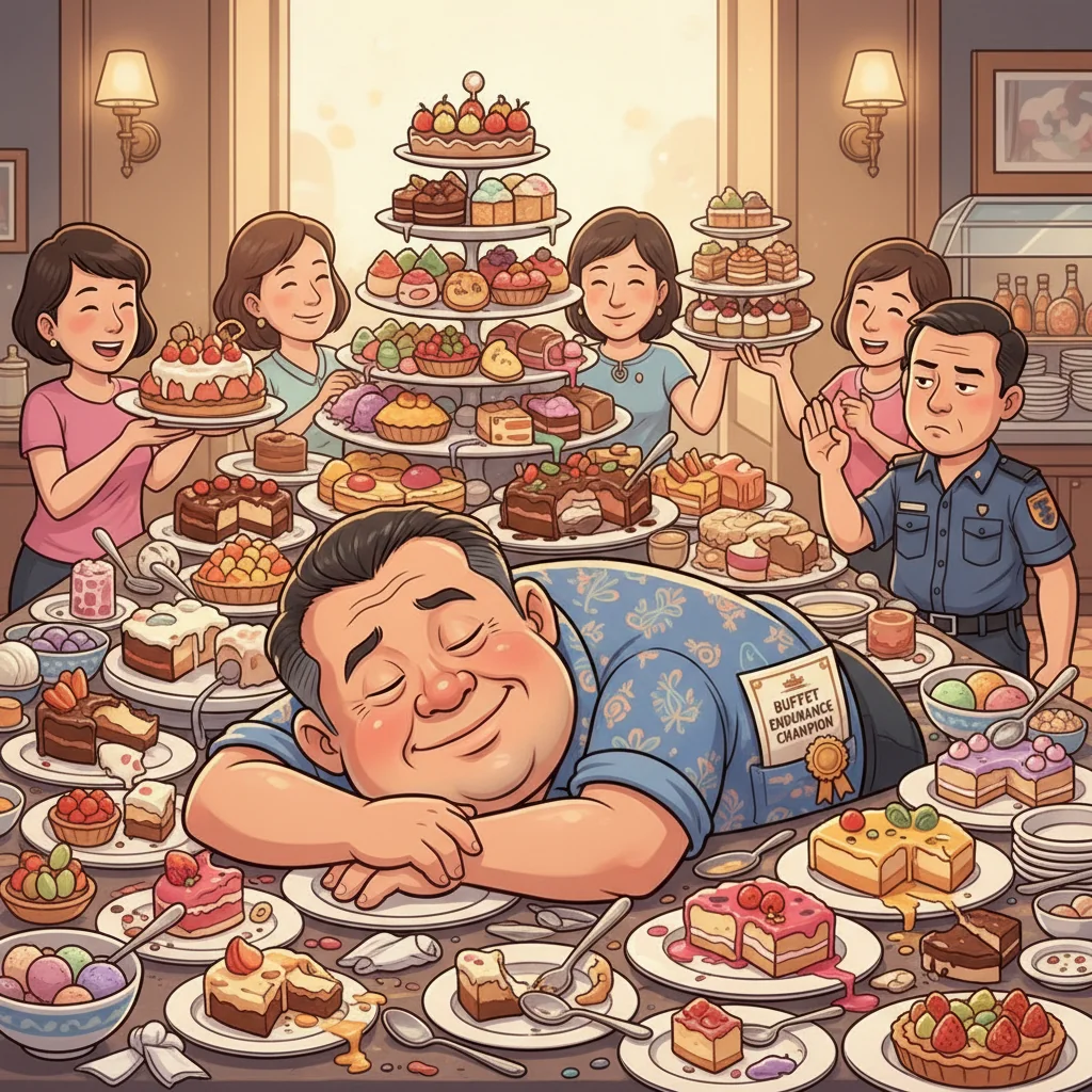 Singapore Slurp: Singaporeans Treat Hotel Buffets Like Competitive Eating Version of National Service.