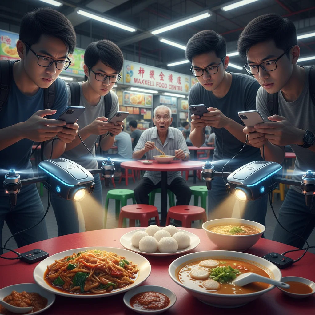 Singapore Slurp: Singaporean Food Now Requires Professional Lighting Rig To Be Considered Consumed