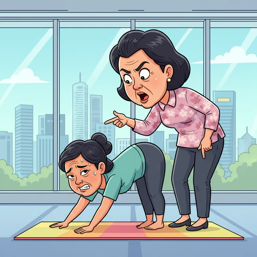 Singapore Slurp: Singapore Women Find Yoga Just Advanced Stretching For Dealing With Parents.