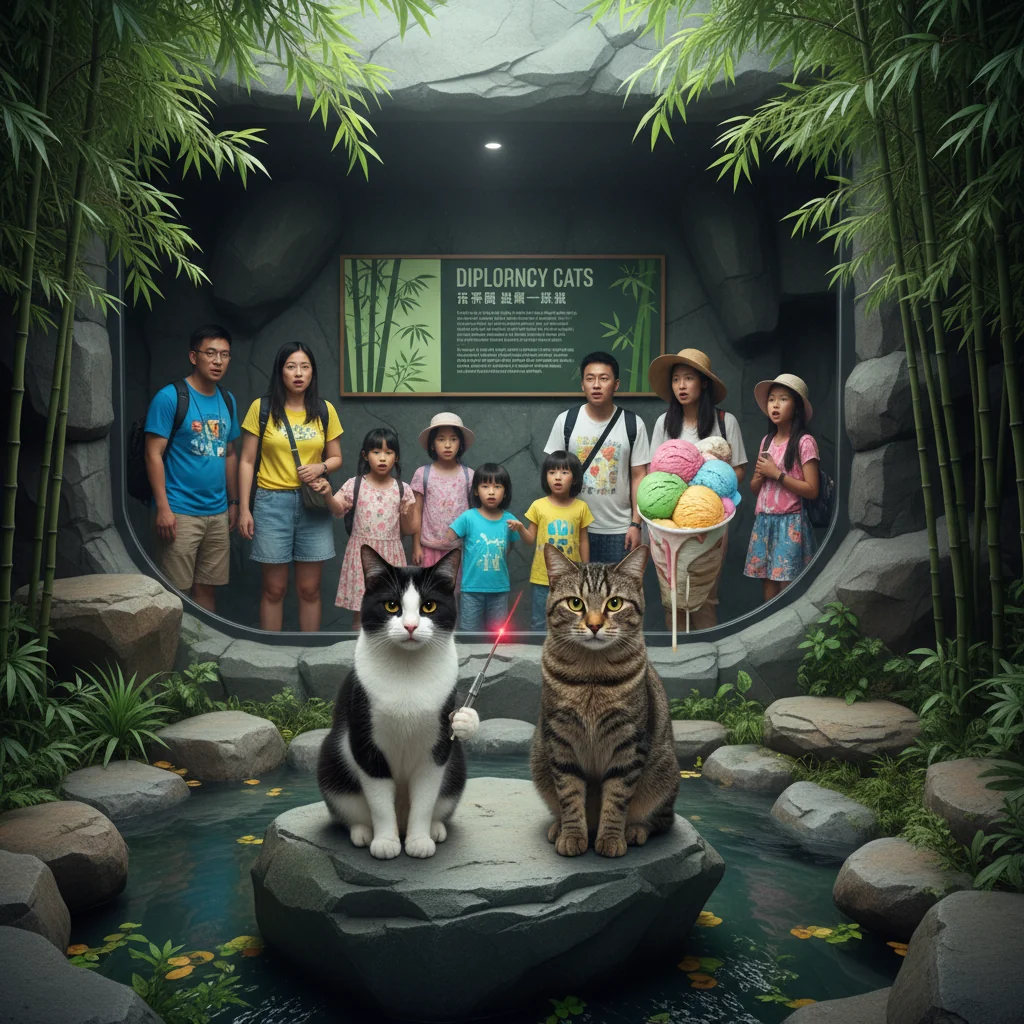 Singapore Slurp: Singapore Replaces Pandas With Judgemental Cats To Improve Efficiency