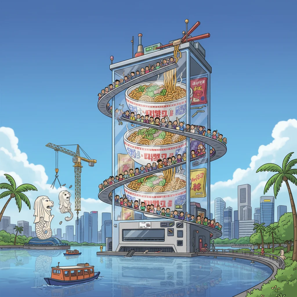 Singapore Slurp: Singapore To Replace MBS With Giant, Functioning Instant Noodle Vending Machine