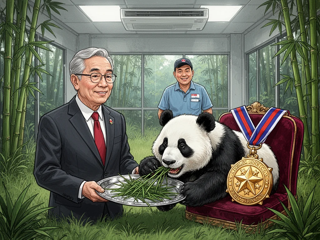 Singapore Slurp: Singapore Panda Crowned National Hero After Successfully Avoiding Work For Decade