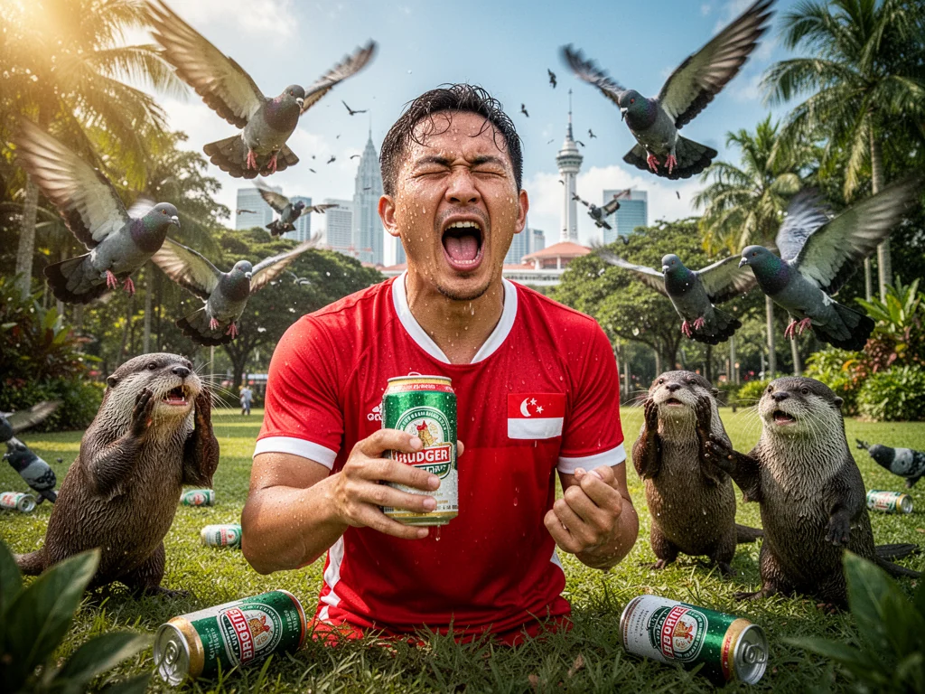 Singapore Slurp: Singapore NParks Classifies Red-Clad Park Drunkards As Highly Invasive Pest Species