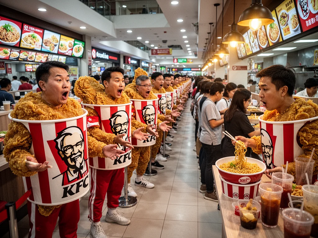 Singapore Slurp: Singaporeans Mistake Mid-Tier Mall Food For Personality Traits This Weekend