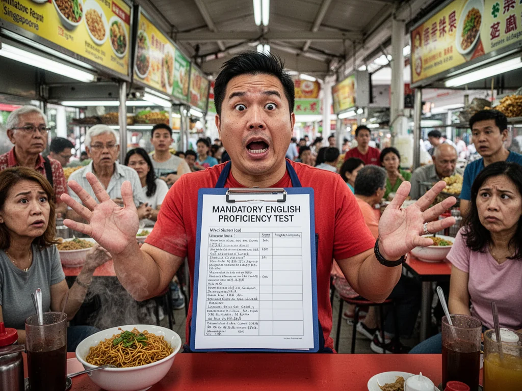 Singapore Slurp: 89% of Sinkies Demand PRs Pass English Test They’d Fail