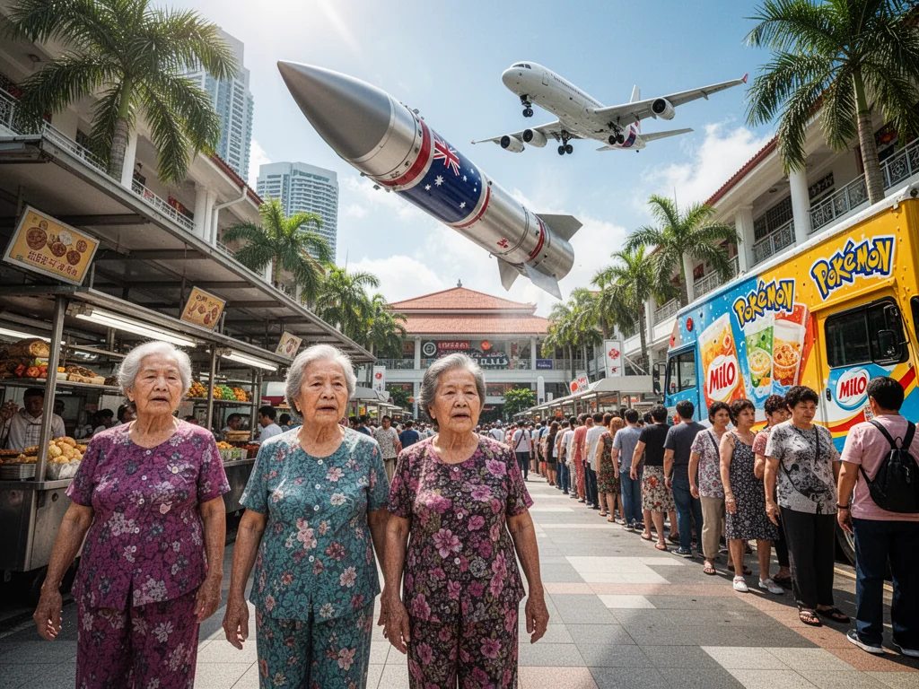 Singapore Slurp: Sinkies Fuming As Australian Missiles Ignore Slow-Walking Mall Aunties