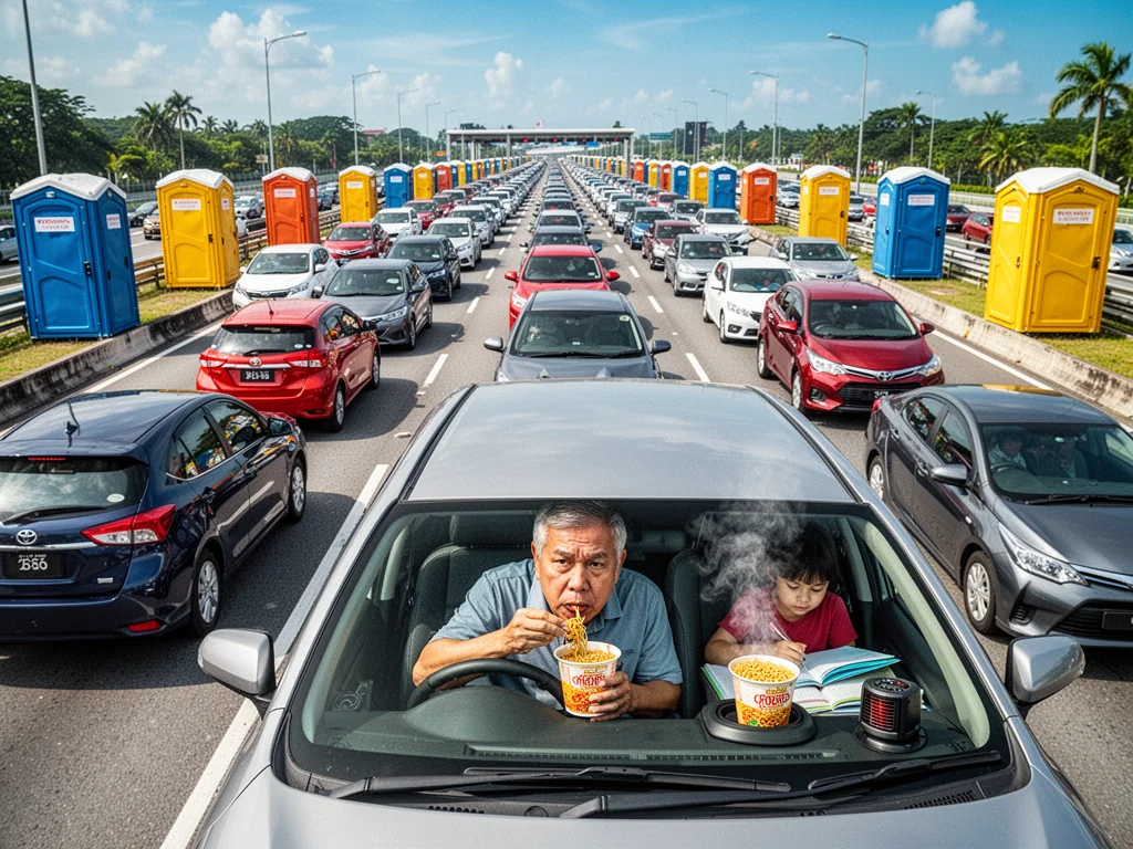 Singapore Slurp: Singapore Gazettes Three-Day Tuas Checkpoint Jam as National Monument