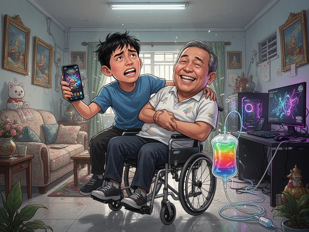 Singapore Slurp: Sinkie Kids Finally Productive After Parents Get Critical Illness