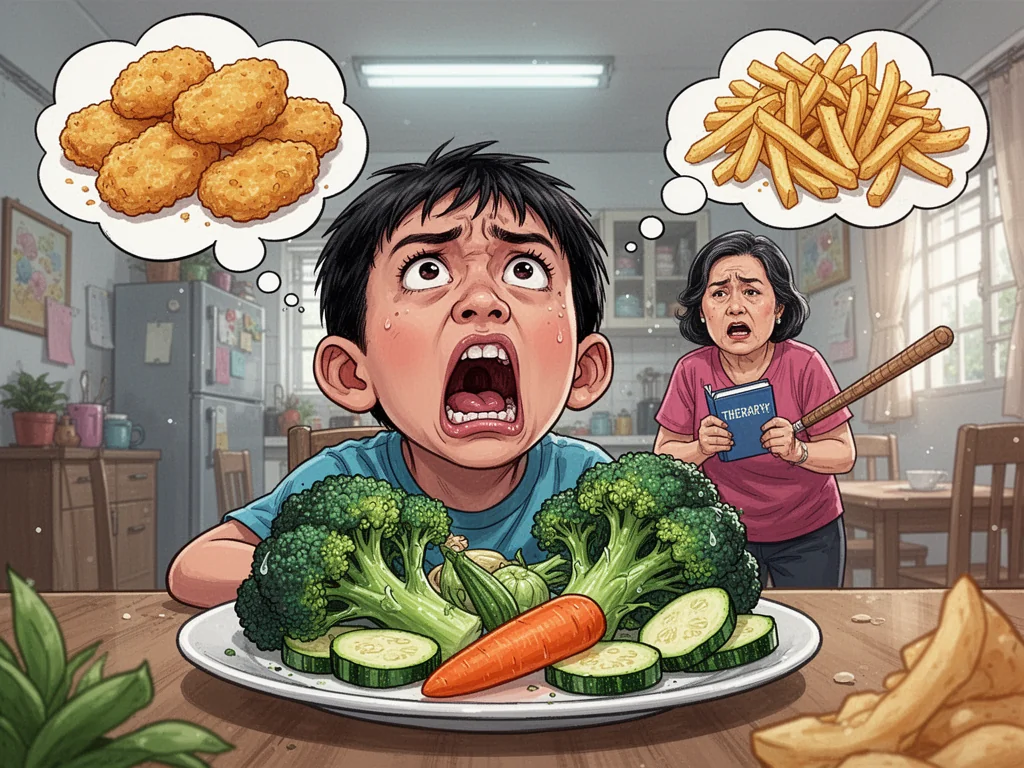 Singapore Slurp: New Singapore Medical Disorder: Refusing To Eat Your Damn Vegetables