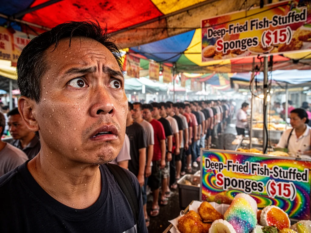 Singapore Slurp: Sinkies Queue Six Hours For $15 Deep-Fried Fish-Stuffed Sponges