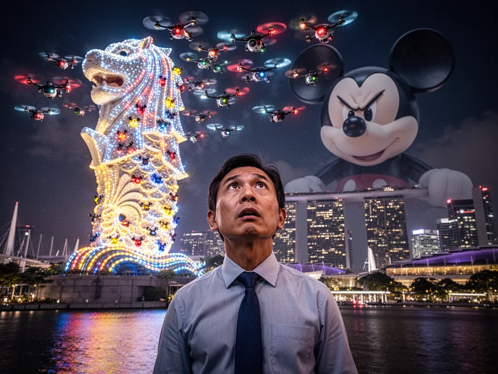 Singapore Slurp: Disney Drones Finally Replace Need For Singaporean Children