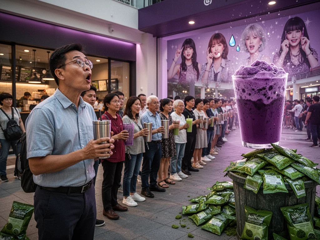Singapore Slurp: Sinkies Prepare To Queue Six Hours For Purple Yam Water