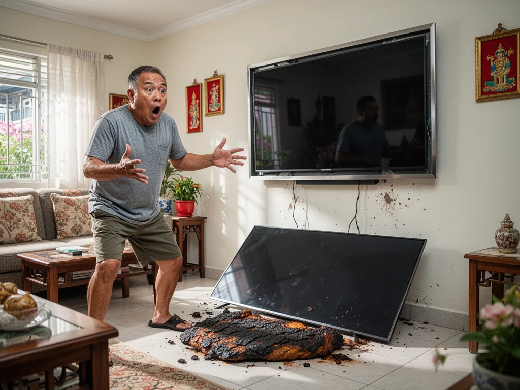 Singapore Slurp: Samsung TV Screen Sheds Itself To Avoid Watching Singaporeans