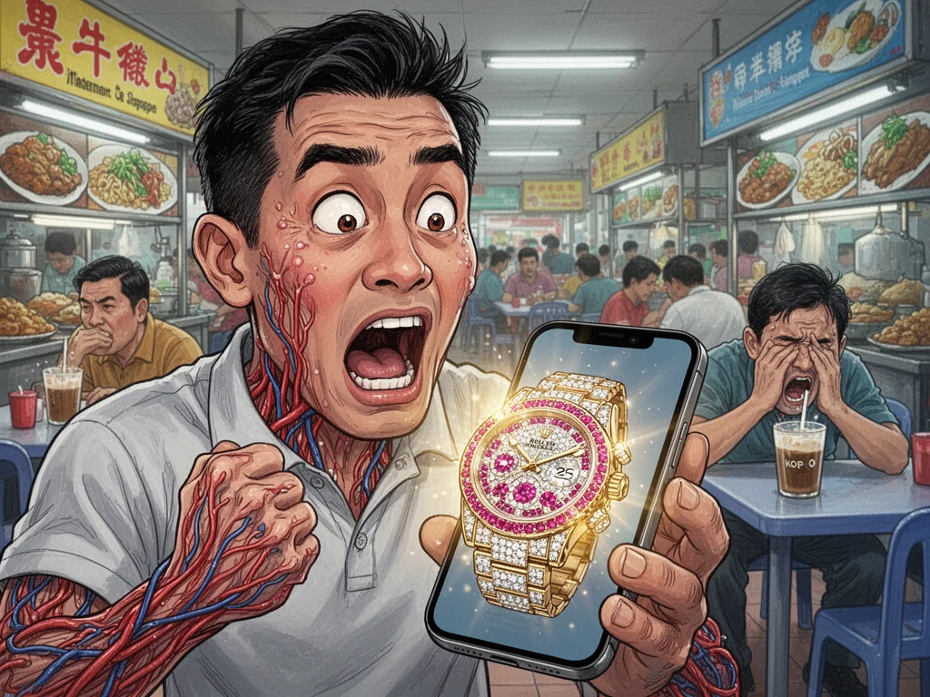 Singapore Slurp: Sinkies Suffer Spontaneous Orgasm Viewing Multi-Million Dollar Oscar Watches