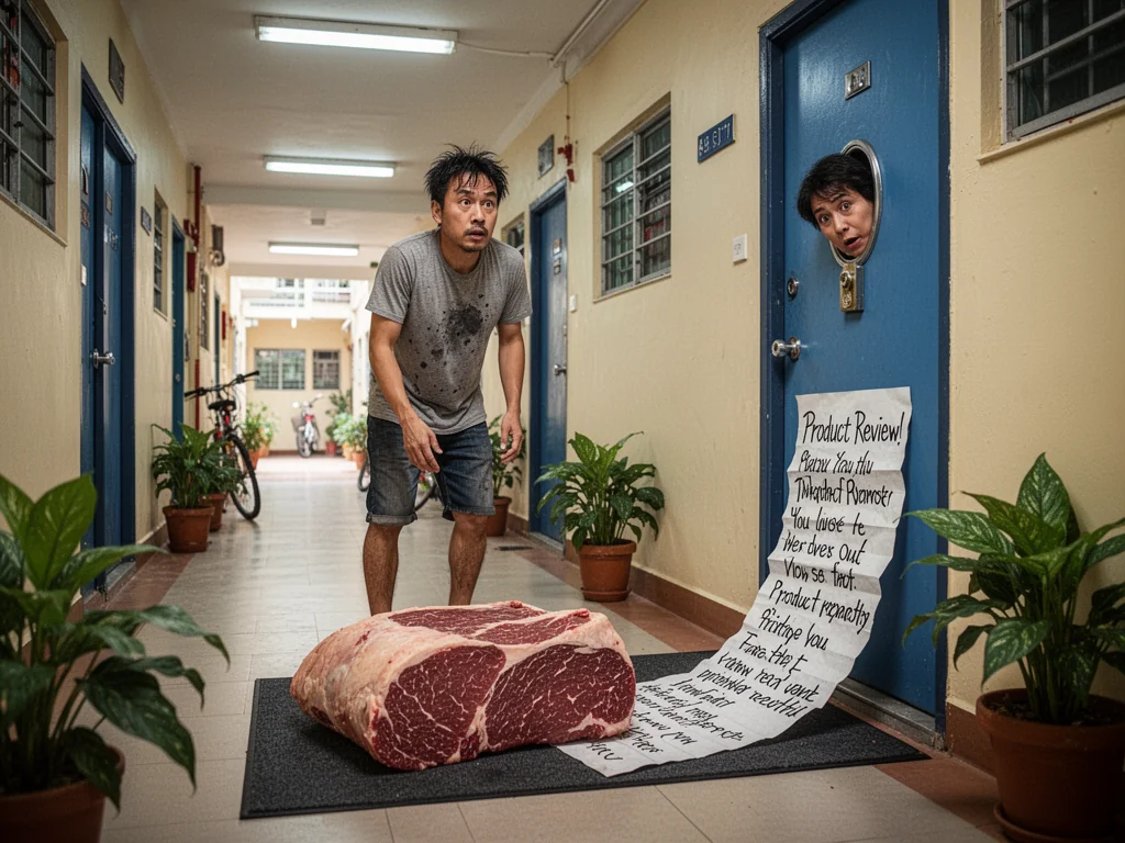 Singapore Slurp: Sinkie Arrested For Starting Unsolicited HDB Doorstep Meat Delivery