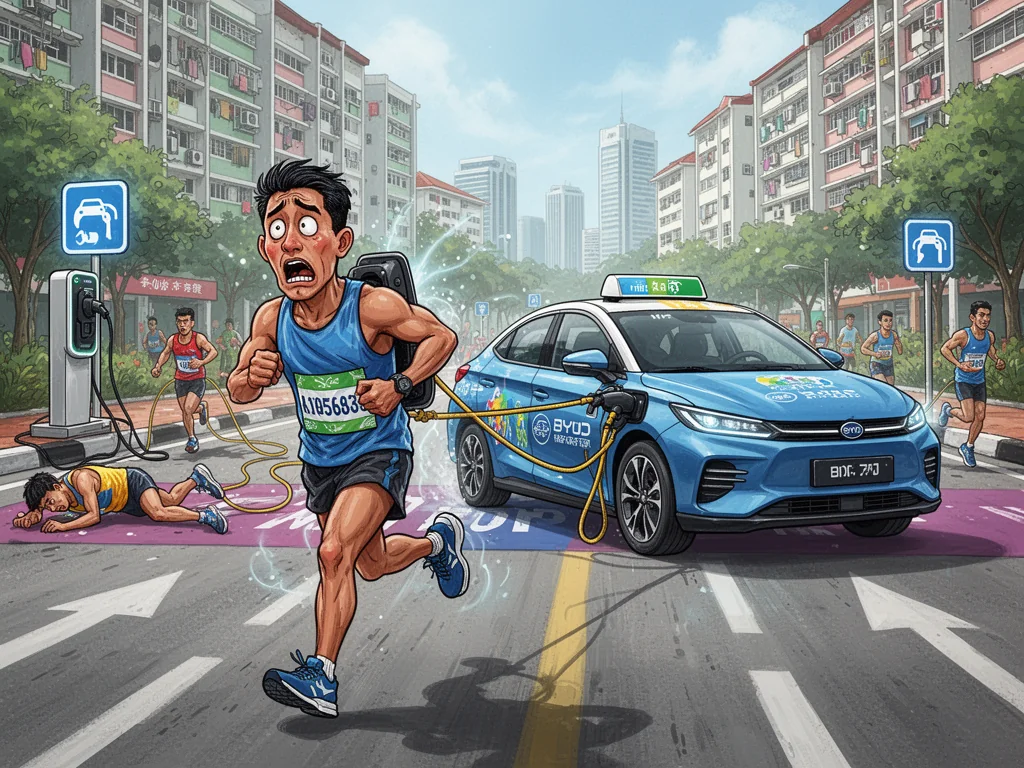 Singapore Slurp: BYD To Replace All Singaporean Marathon Runners With Electric Taxis