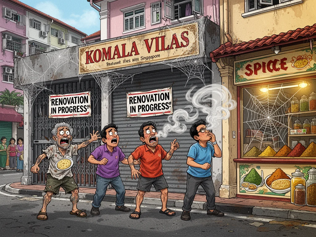 Singapore Slurp: Sinkies Mourn As Komala Vilas Renovation Enters Infinite Loop