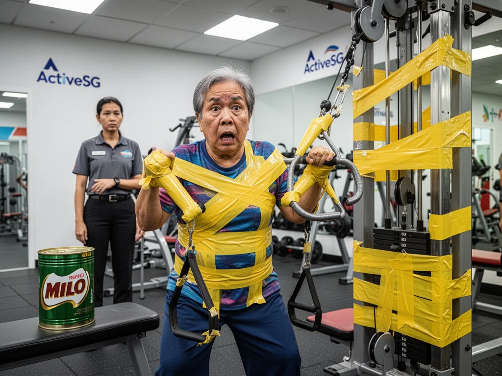 Singapore Slurp: ActiveSG Duct Tapes Gym Equipment To Protect Fragile Singaporeans