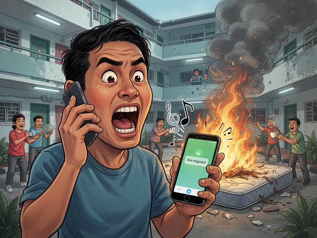 Singapore Slurp: Singaporeans Told To Extinguish Own Fires As SCDF Line Engaged