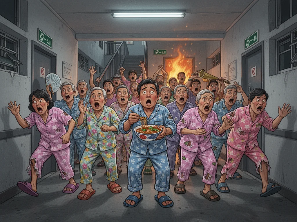 Singapore Slurp: 70 Singaporeans Forced Into 3AM Cardio By Spontaneous HDB Inferno