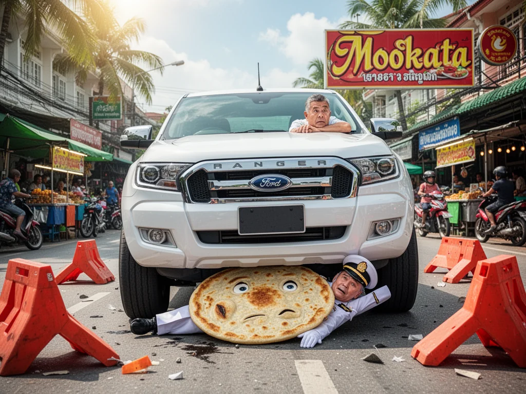 Singapore Slurp: Singaporean Driver Mistakes Thai Policeman For Particularly Squishy Speed Bump