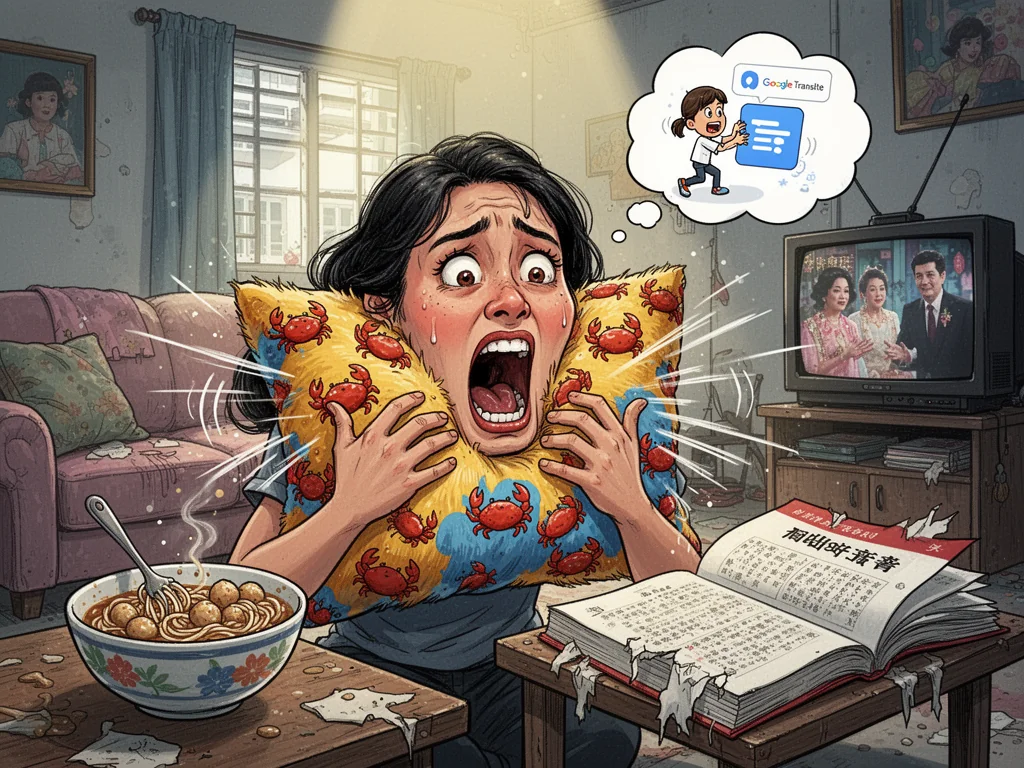 Singapore Slurp: Fragile Singaporean Requires Scream Pillow To Survive Basic Mandarin