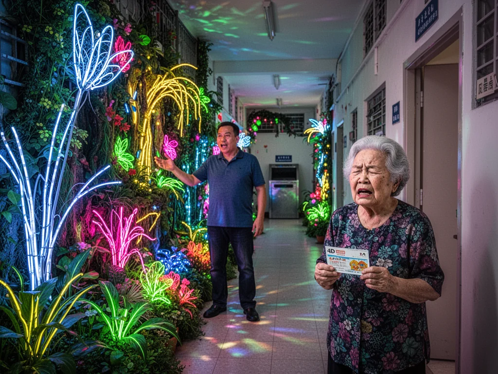 Singapore Slurp: Singaporean Man Spends Thousands Turning Public Corridor Into Blinding Hallucination