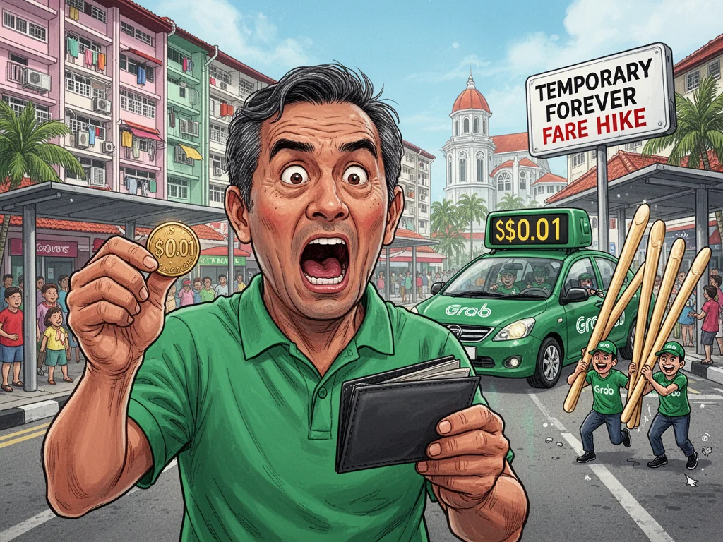 Singapore Slurp: Grab Announces Temporary Two-Month Fare Hike That Will Definitely Last Forever