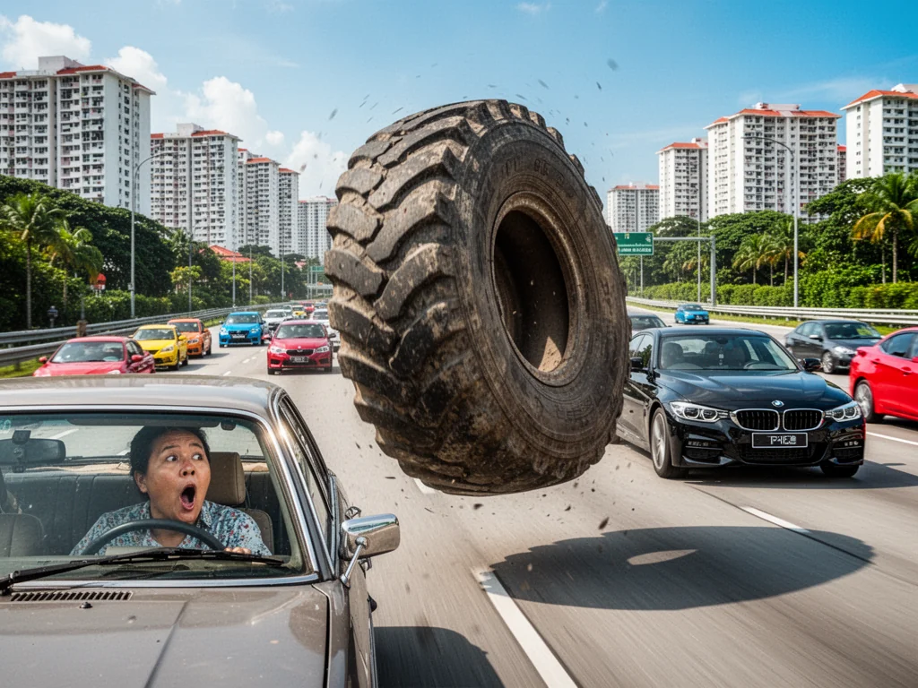 Singapore Slurp: Unregistered Tyre On PIE Still Better At Lane Changing Than BMW Drivers