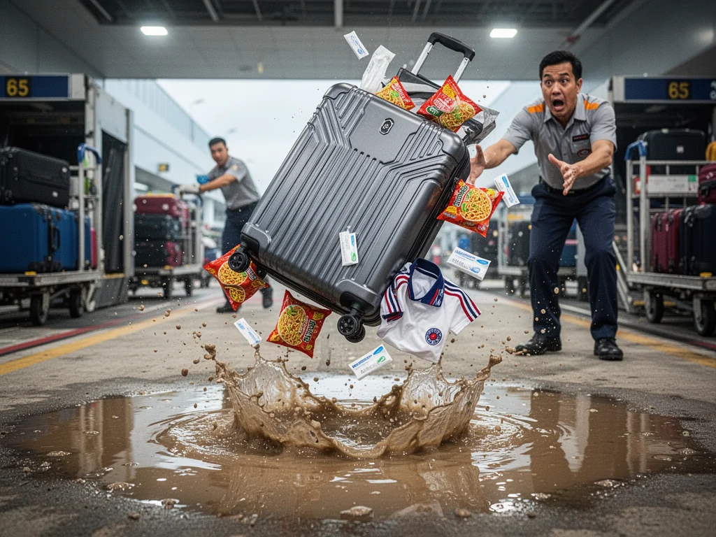 Singapore Slurp: $1,200 Suitcase Specially Engineered To Protect Your $15 Of Stolen Hotel Toiletries