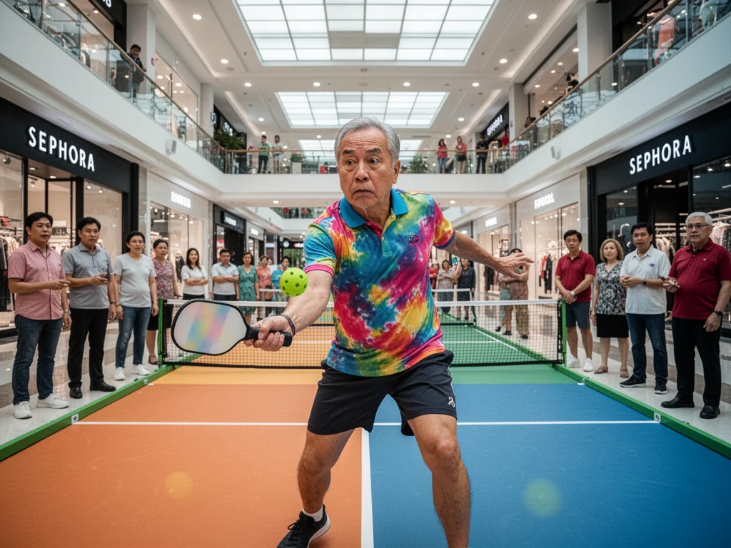 Singapore Slurp: CapitaLand Installs Indoor Pickleball To Distract Singaporeans From Their Empty Lives