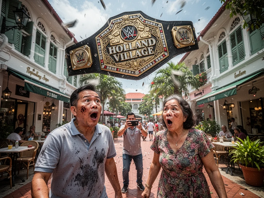 Singapore Slurp: Holland Village Signboard Finally Snaps, Attempts To Fucking Murder Two Innocent Pedestrians