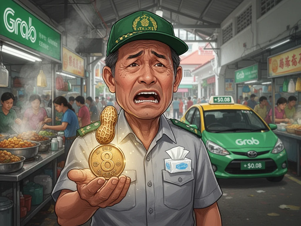 Singapore Slurp: Grab Generously Increases Fares By $0.08 To Help Drivers Afford One Peanut