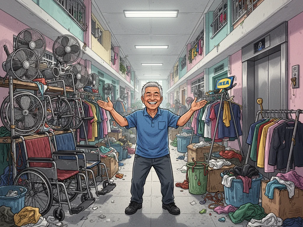 Singapore Slurp: Marsiling Neighbour Successfully Runs Unlicensed IKEA Showroom In Corridor For 8 Years