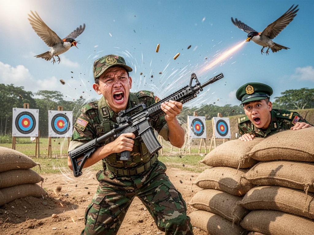 Singapore Slurp: Pussy Recruit’s Live Firing Tremors Rebranded As Revolutionary ‘Anti-Recoil’ Tactical Technique