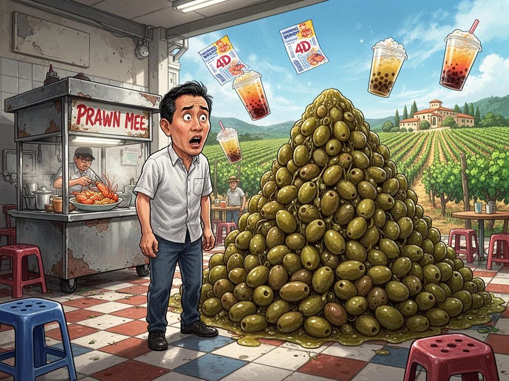 Singapore Slurp: Italian CBs Steal Bond Girl’s Millions To Buy Fucking Olives