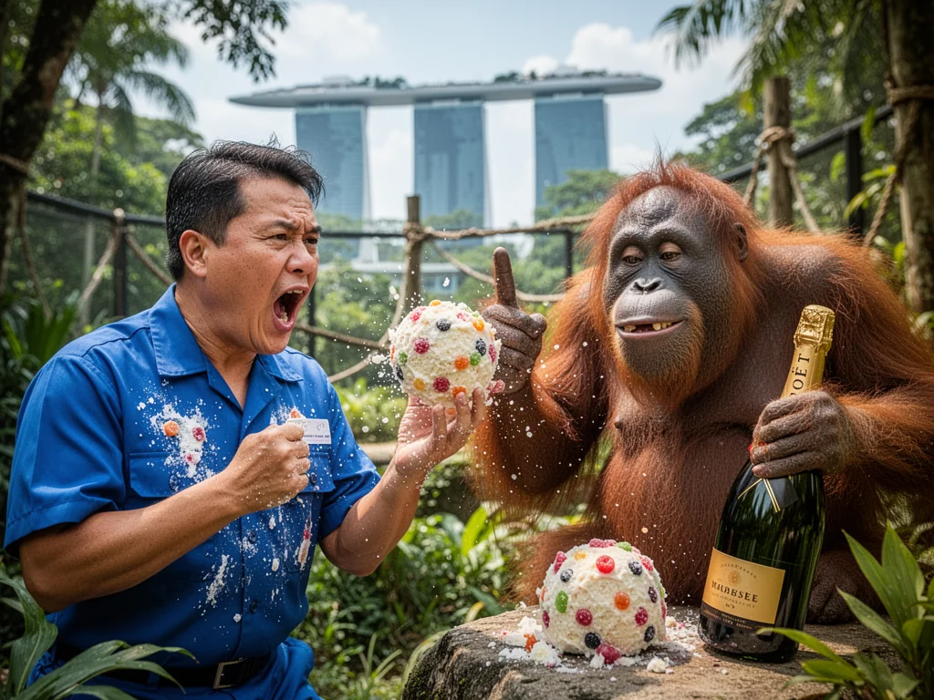 Singapore Slurp: Mandai Orangutan Demands Better Birthday Benefits Than Civil Servants