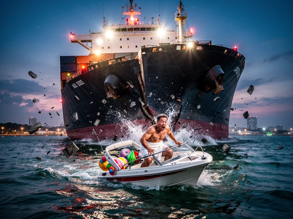 Singapore Slurp: 4AM Booty Call Interrupted By Massive Fucking Supply Vessel