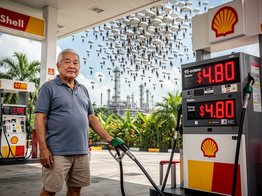 Singapore Slurp: Trump Sends Paratroopers To Iran To Lower Sinkie Petrol Prices