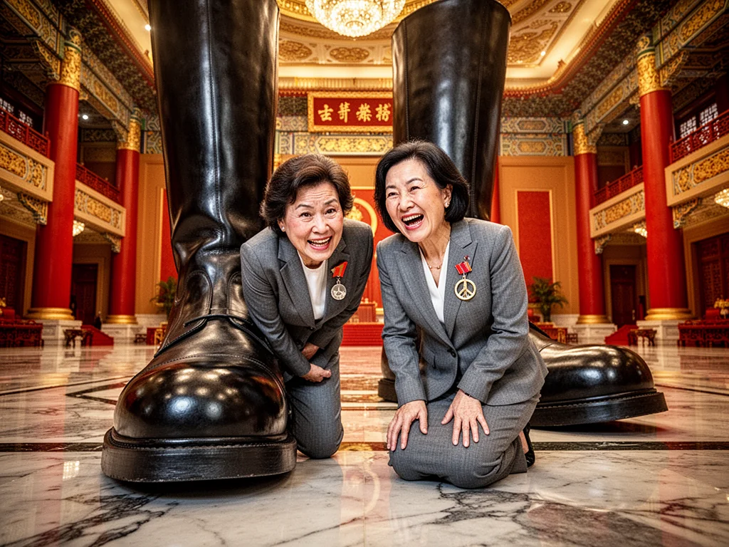 Singapore Slurp: Taiwan Opposition Leader Visits Beijing To Practice Her Kneeling Form