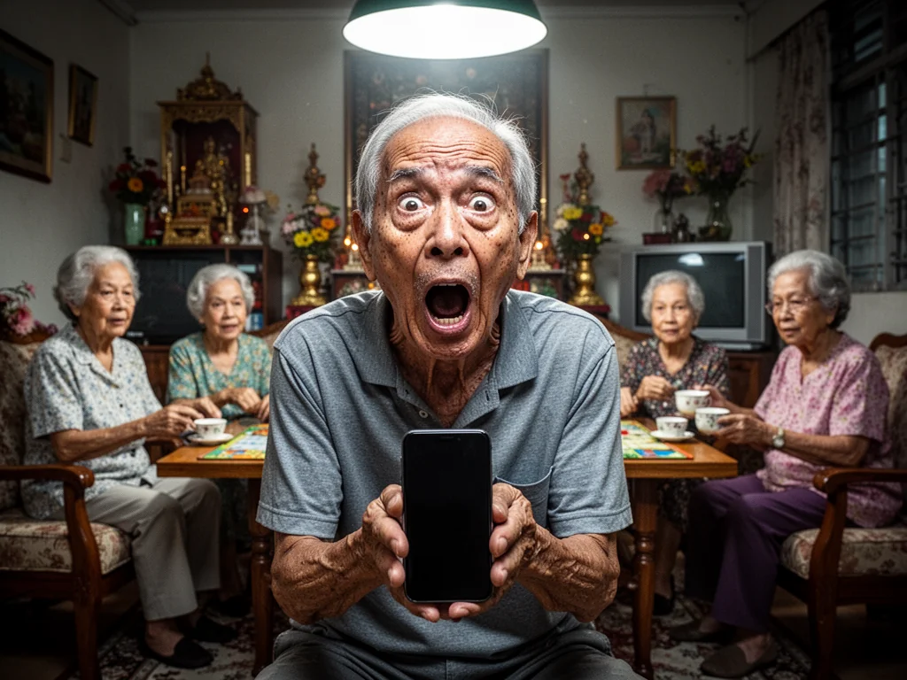 Singapore Slurp: Senior Survived Japanese Occupation But Can’t Handle Dead iPhone