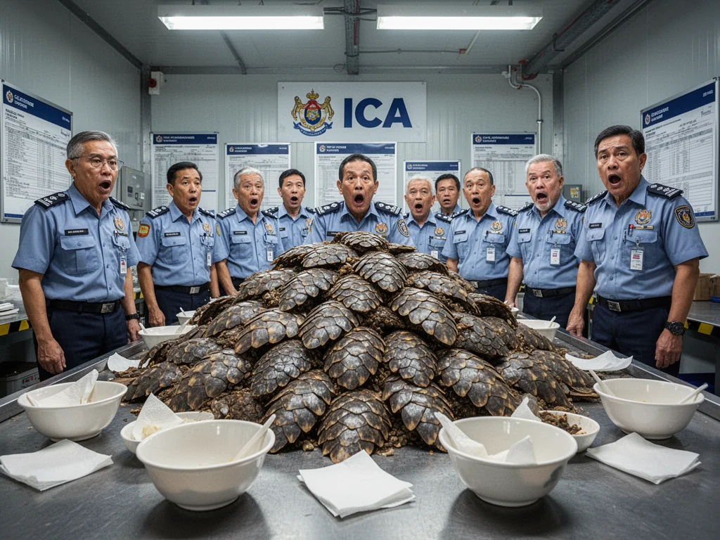 Singapore Slurp: ICA Officers Fuming 830kg Of ‘Fish Skin’ Isn’t Salted Egg