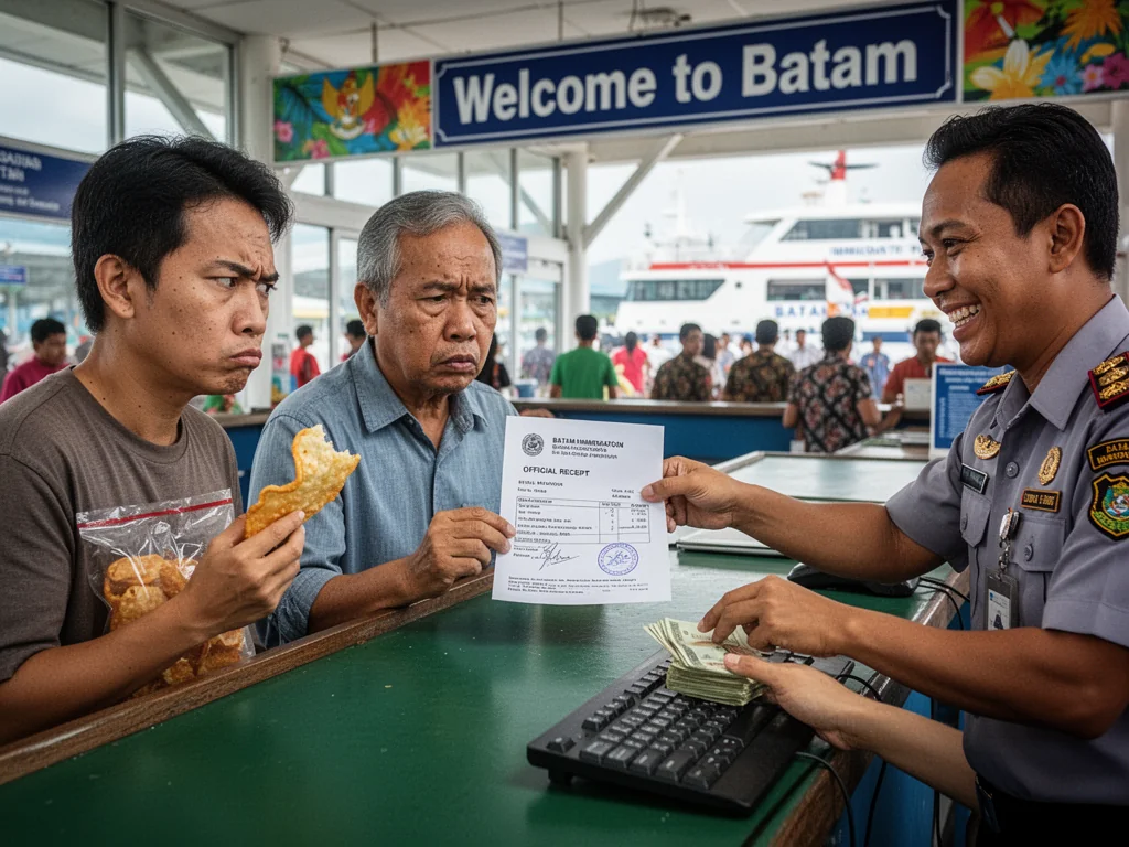 Singapore Slurp: Batam Officer Fired For Extorting Sinkies Without Providing Official Receipt