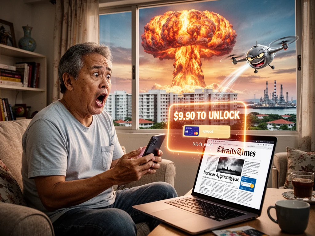 Singapore Slurp: Straits Times Paywalls Nuclear Apocalypse To Hit Q2 Sales Targets