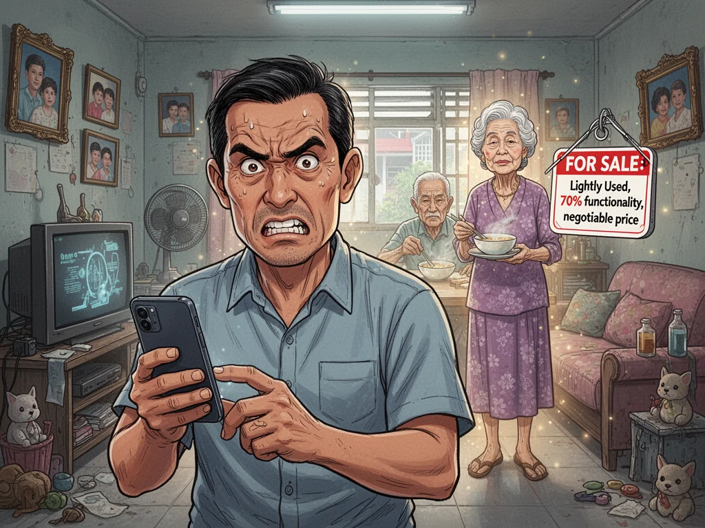 Singapore Slurp: Singaporean Man Lists Depreciating Elderly Parents On Carousell For Tuition