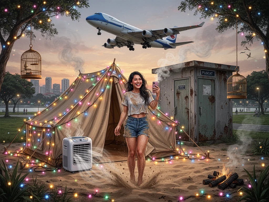 Singapore Slurp: Socialites Pay $600 To Simulate Homelessness With Fairy Lights
