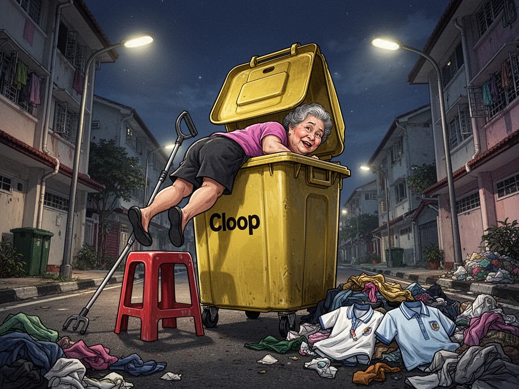 Singapore Slurp: Jurong Auntie Rebrands Bin Diving As ‘Aggressive Luxury Thrifting’